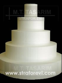 PST-10 5 Beş Katlı Pasta Maketi Straforu Standart Boy