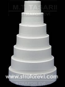 PST-15 Yedi 7 Katlı Strafor Maket Pasta