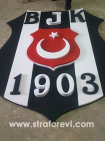 beşiktaş strafor logo kesim