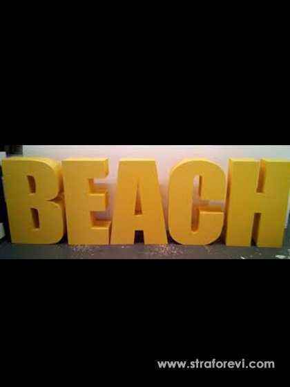 Strafor, Köpük Dev Renkli Harfler