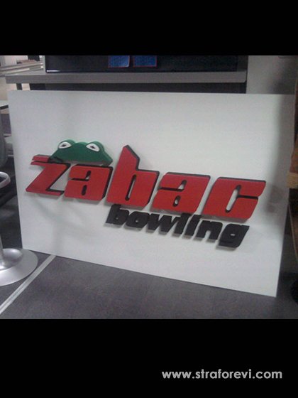 Strafor Kabartma Logo Kesim