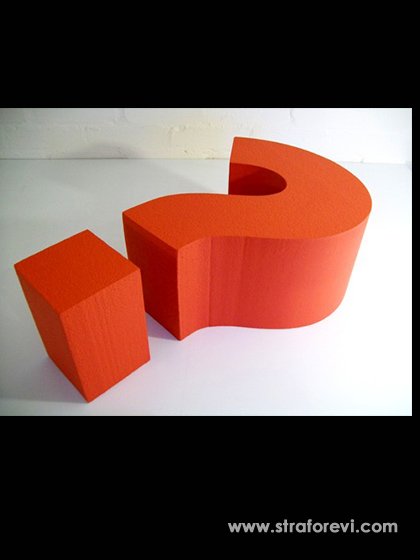 Strafor Soru İşareti Kesim