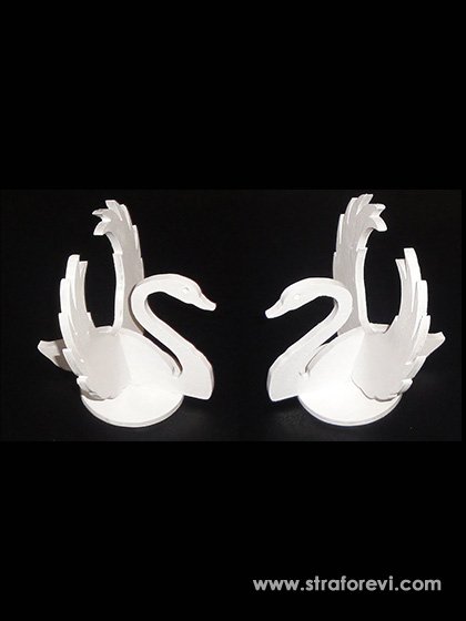 Strafor Kuğu maketi sahne dekoru