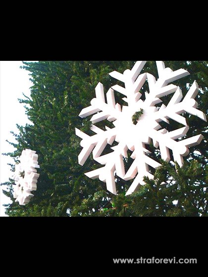 Yılbaşı Temalı Strafor Kartanesi Dekorları