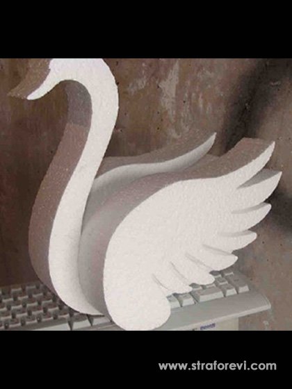 Strafor Sahne ve Havuz Dekoru Kuğu Maketi