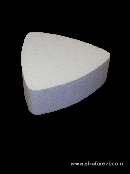 Eşkenar Üçgen Kenarları Oval Kesim Pasta Straforu